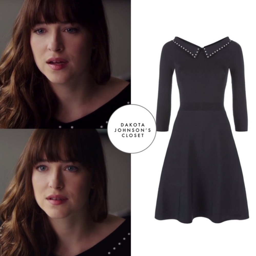 🍂 Sandro Paris black collared Rocket dress